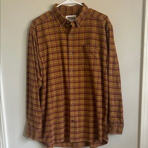 Mountain Khakis Men's Checkered Shirt - Brown and Yellow